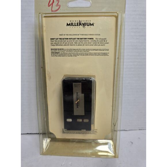 2x Millenunium Rechargeable Camcorder Battery CCM2460 6V 1800mAH New NOS - Picture 2 of 4
